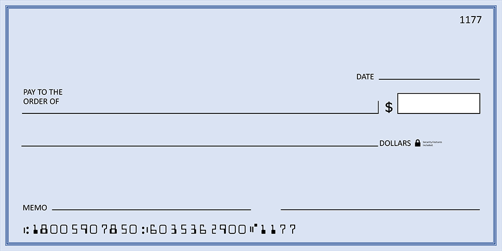 oversized check template